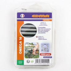 Spony EDMA Omega 16, Zn pozinkované, Bal. 1250 ks